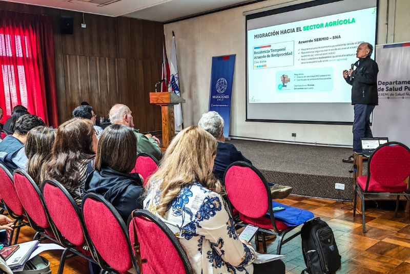 El presidente de la SNA participó en el seminario  “Hablemos de Migraciones: desafíos y oportunidades en Ñuble”